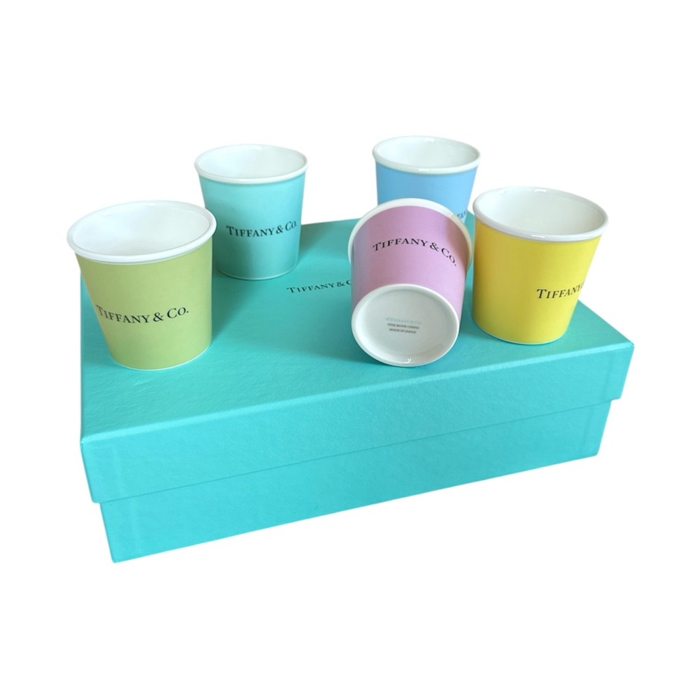 Tiffany & Co. Bone China Multi Colour Espresso Cup